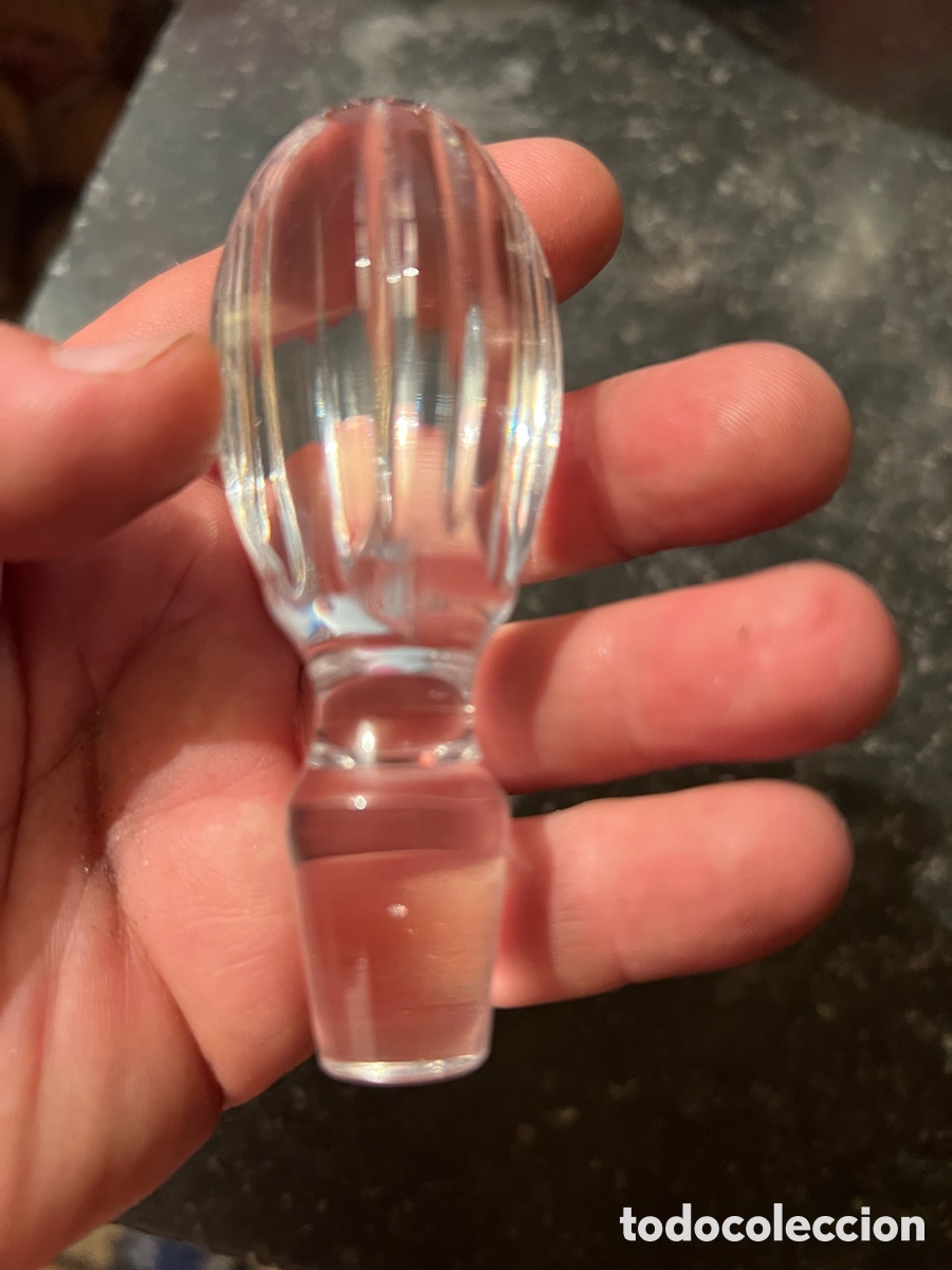 Antig&uuml;edades: Tap&oacute;n de jarra de cristal - Foto 2