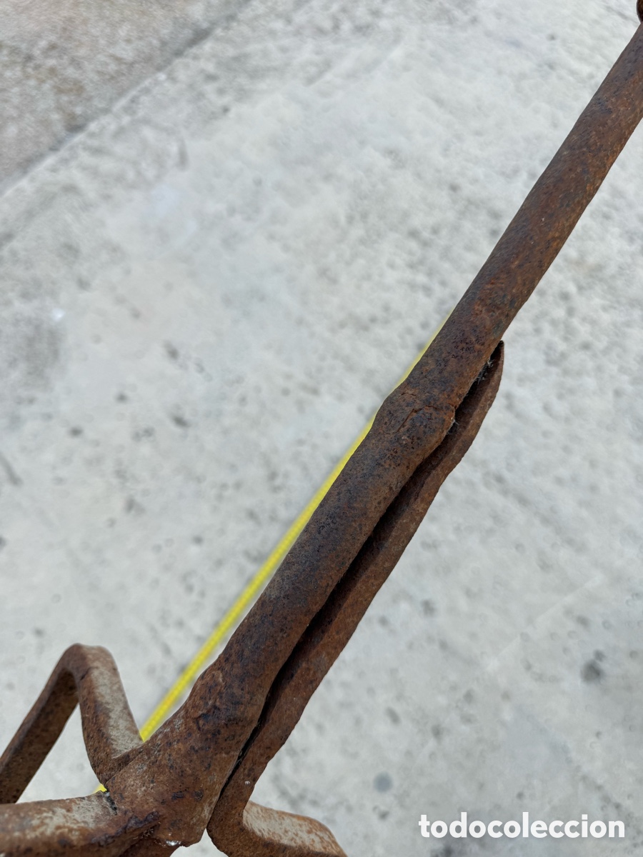 Antig&uuml;edades: Espectacular y gran Tridente de asado,Epoca Medieval! - Foto 14