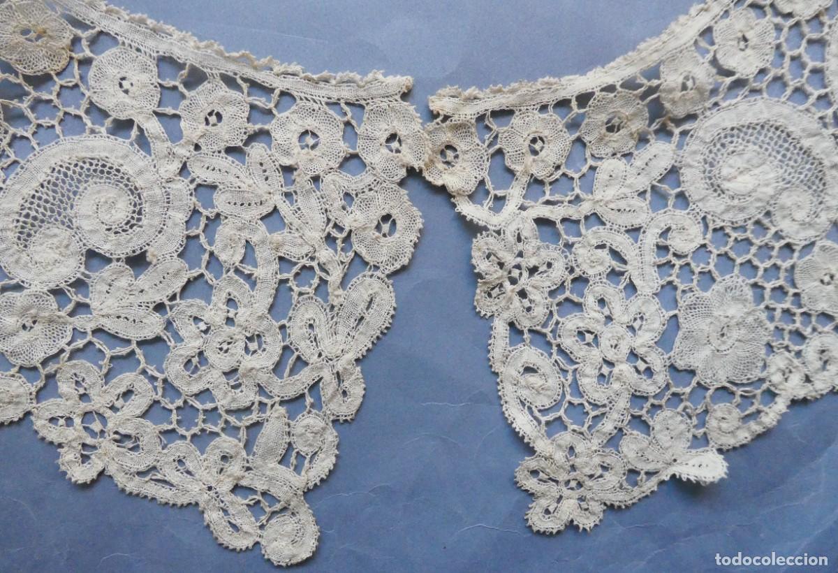 Antig&uuml;edades: ANTIGUO GRAN CUELLO DE ENCAJE DE DUQUESA S.XIX - Foto 6