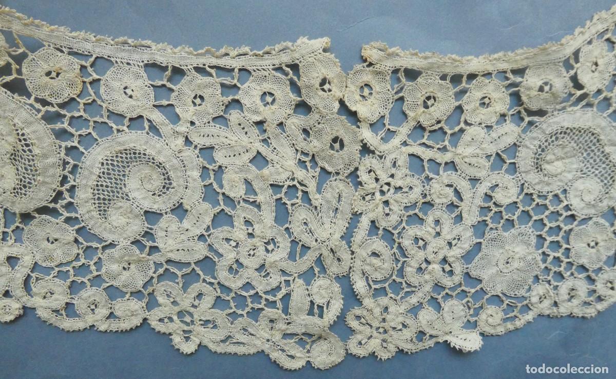 Antig&uuml;edades: ANTIGUO GRAN CUELLO DE ENCAJE DE DUQUESA S.XIX - Foto 9