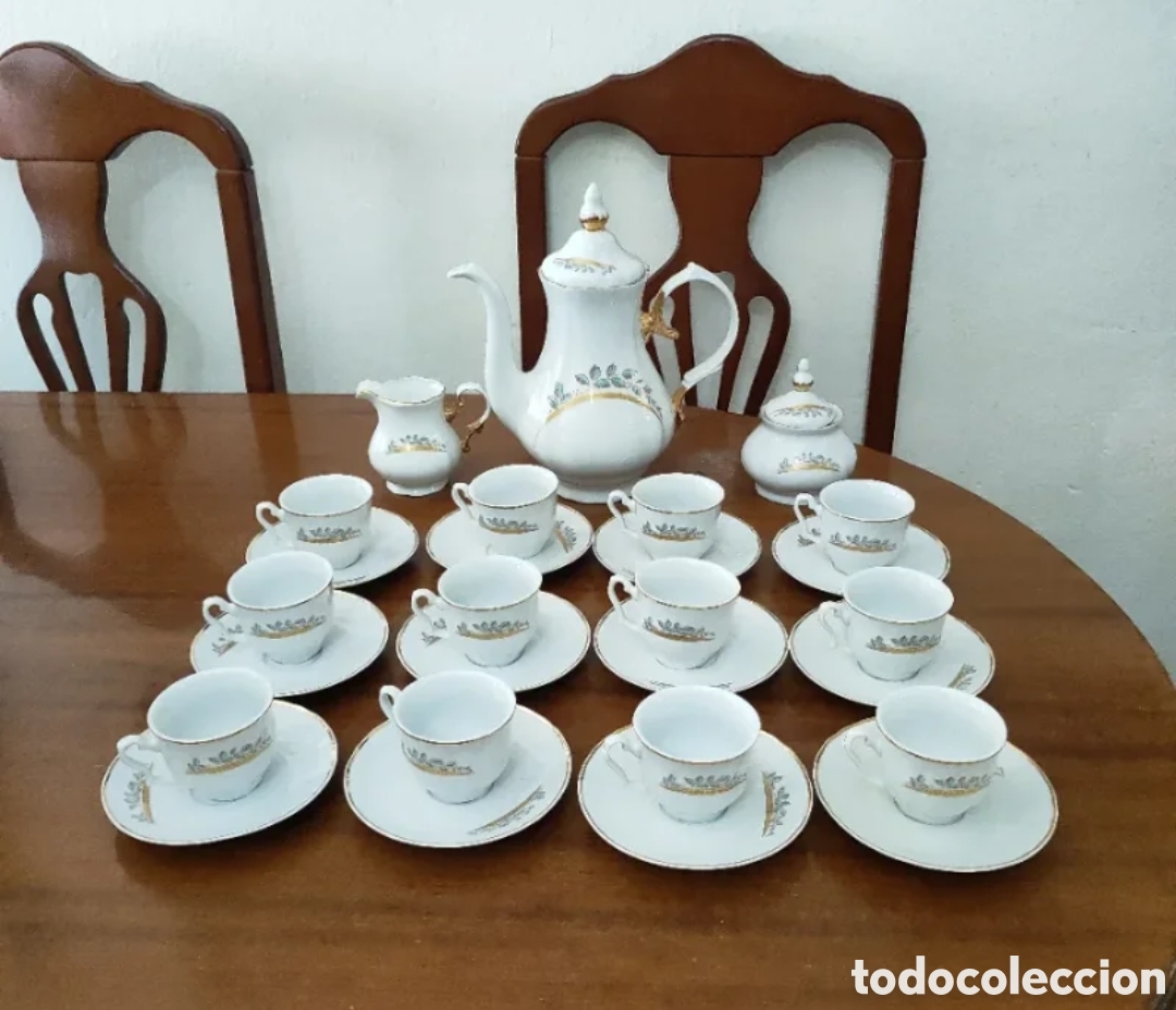 Antig&uuml;edades: Juego de caf&eacute; Apulum 27 piezas - Foto 11