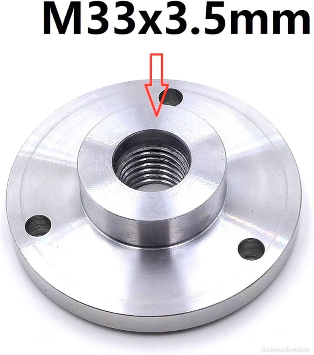 Antig&uuml;edades: Brida o contraplato para torno madera M33x3.5