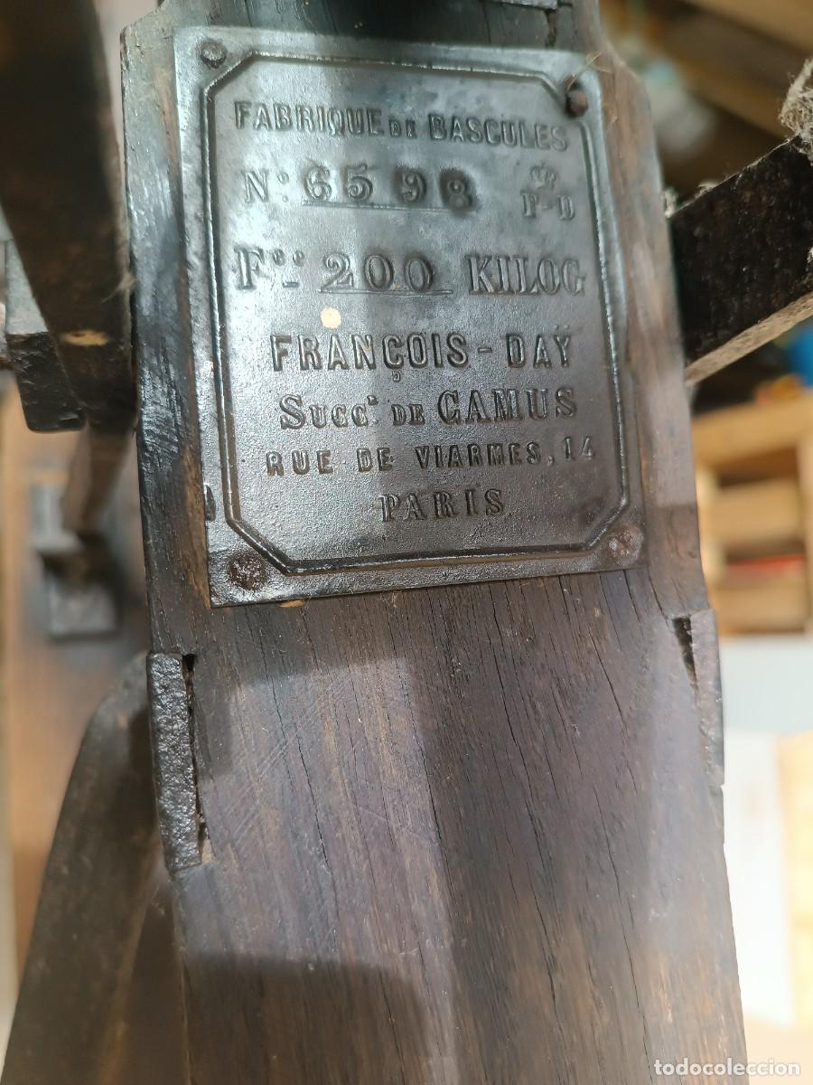 Antig&uuml;edades: Bascula de sacos antigua francesa - Foto 8