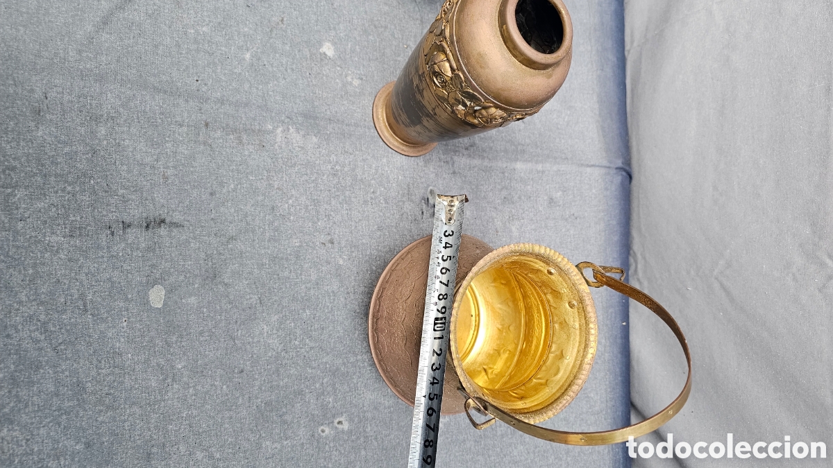 Antig&uuml;edades: Conjunto de lat&oacute;n ..... - Foto 11