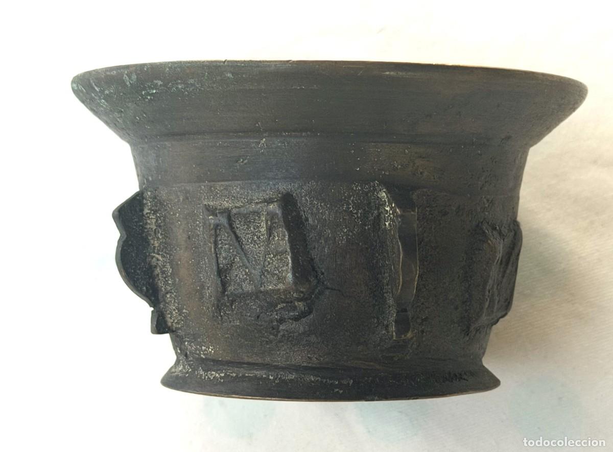 Antig&uuml;edades: Mortero de bronce antiguo - Foto 2