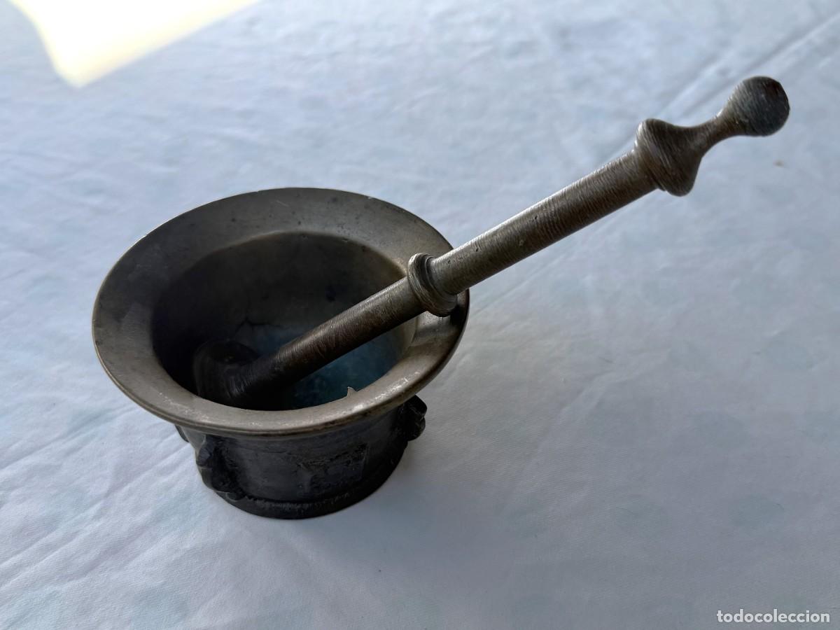 Antig&uuml;edades: Mortero de bronce antiguo - Foto 4