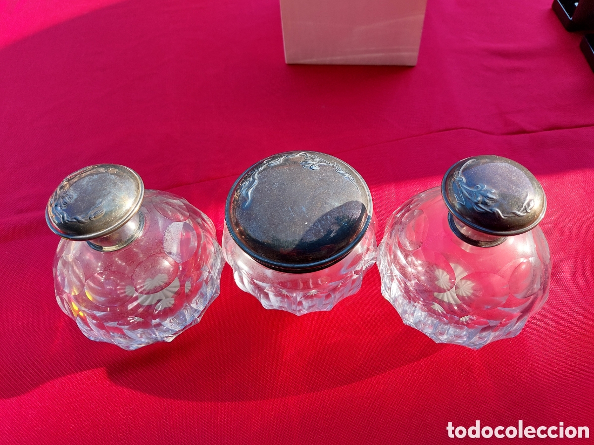 Antig&uuml;edades: Juego de tocador plata - Foto 2