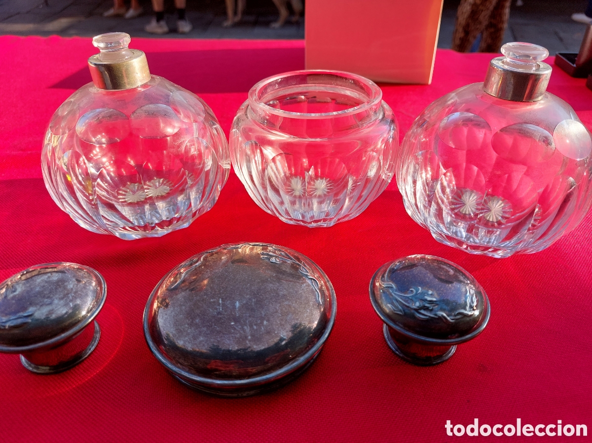 Antig&uuml;edades: Juego de tocador plata - Foto 7