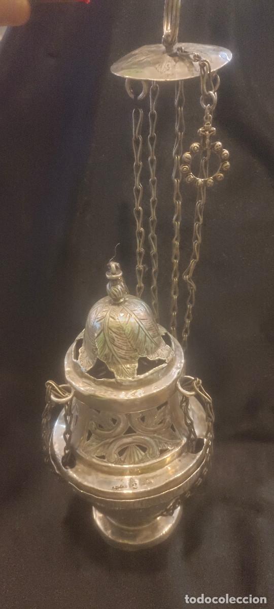 Antig&uuml;edades: MAGNIFICO INCENSARIO SIGLO XVII. PLATA ESPA. Leyenda: D.JOAQUIN MONTERO DE ESPINOSA