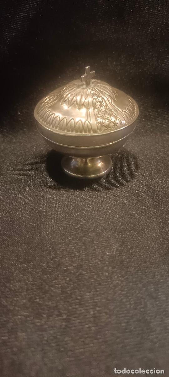 Antig&uuml;edades: HERMOSO P&Iacute;XIDE SIGLO XVII PLATA PRESENTA CU&Ntilde;OS DE PLATERO