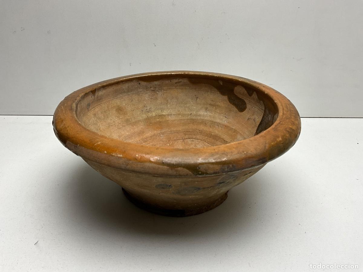 Antig&uuml;edades: ANTIGUO CUENCO CON ASAS - CERAMICA VIDRIADA POPULAR CATALANA