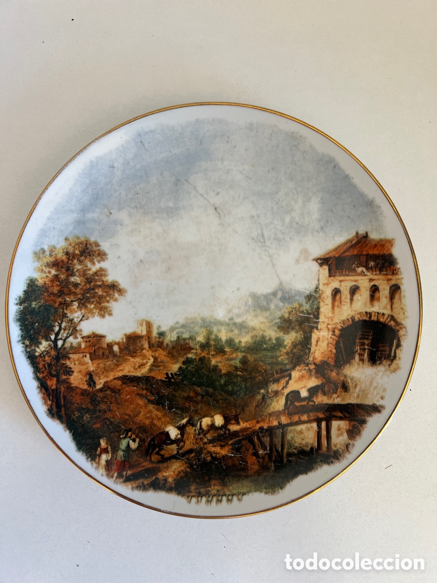 Antig&uuml;edades: Assiette Porcelaine d'Art