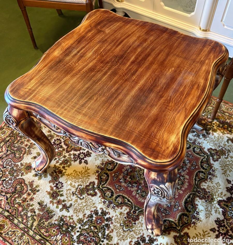 Antig&uuml;edades: Mesa Auxiliar de Madera Maciza - Foto 2