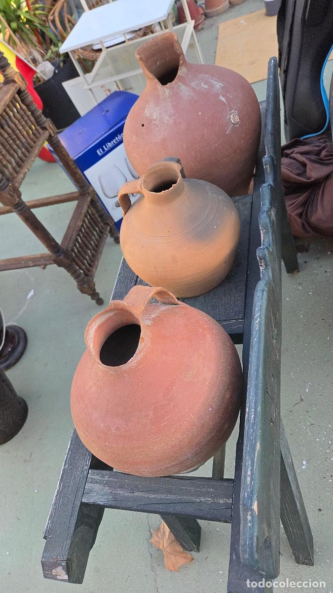 Antig&uuml;edades: cantarera con 3 cantaros antiguos - Foto 10