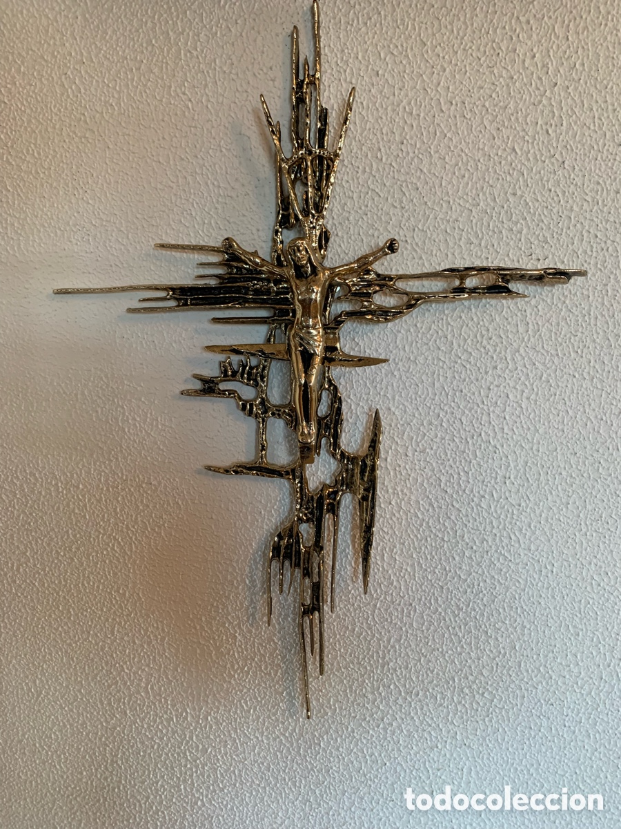 Antig&uuml;edades: crucifijo de bronce &ndash; 50 cm - Foto 6