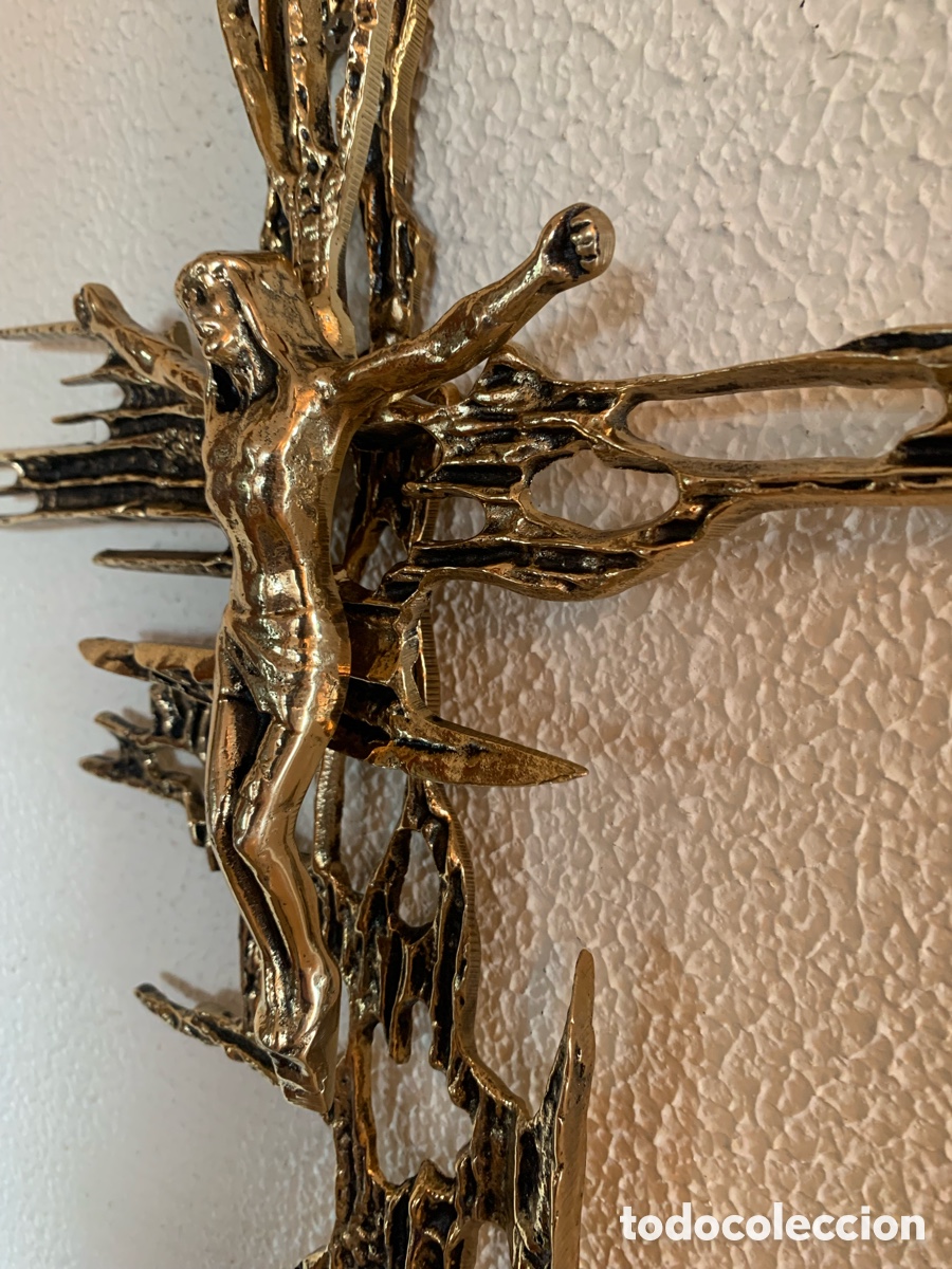 Antig&uuml;edades: crucifijo de bronce &ndash; 50 cm - Foto 7