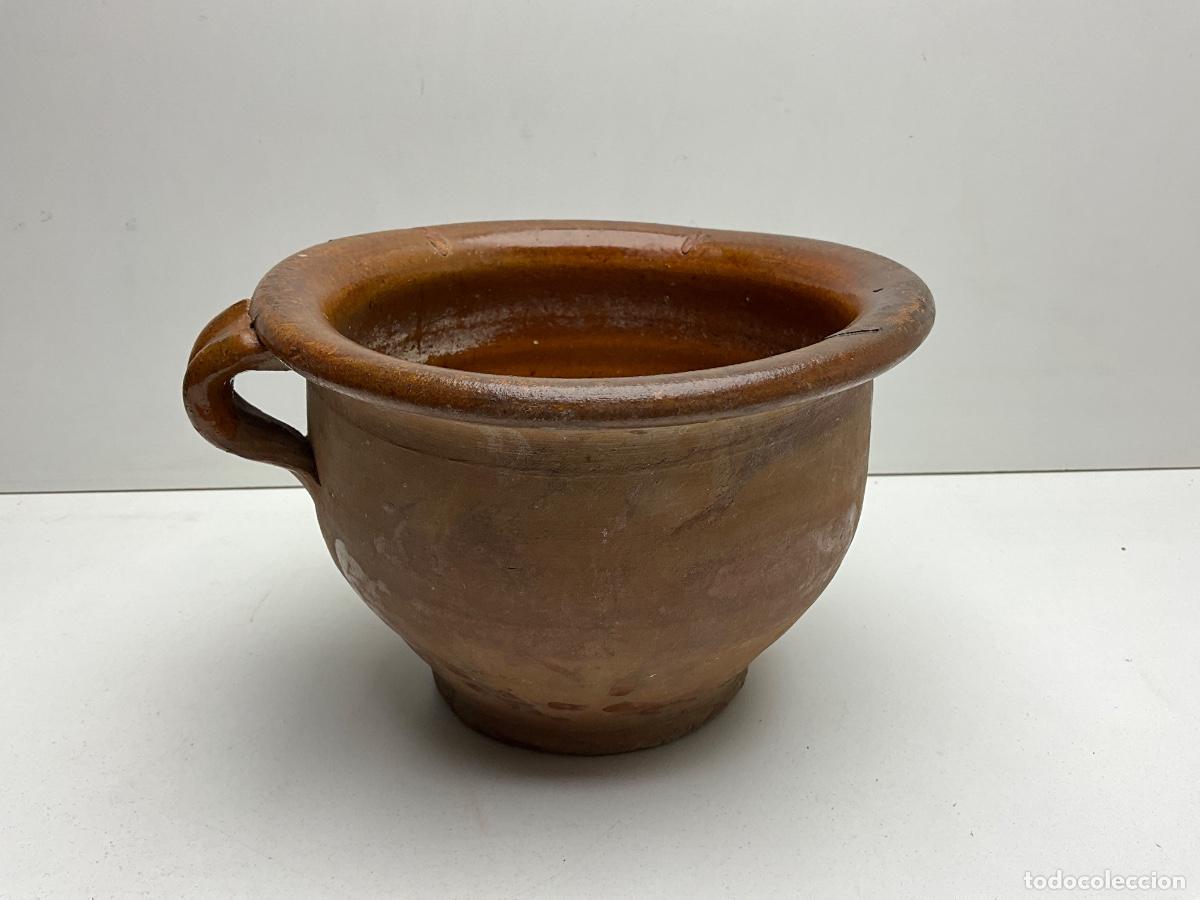 Antig&uuml;edades: ANTIGUO BAC&Iacute;N - CERAMICA VIDRIADA POPULAR CATALANA - MIRAR FOTOS