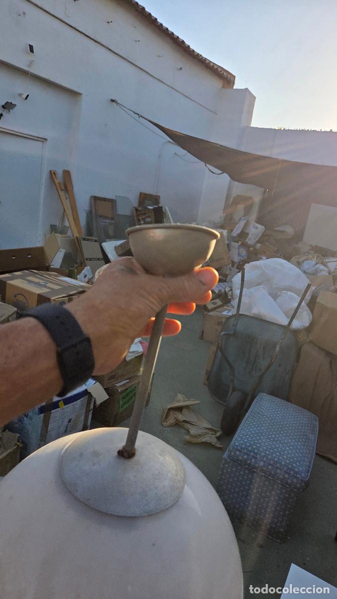Antig&uuml;edades: lampara globo de cristal - Foto 3