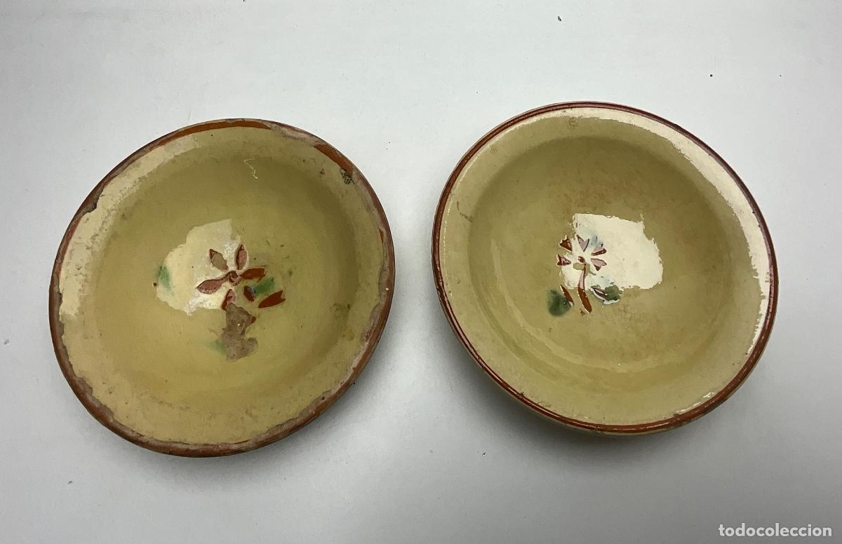Antig&uuml;edades: LOTE ANTIGUOS PLATOS CERAMICA POPULAR CATALANA - LA BISBAL - MIRAR FOTOS