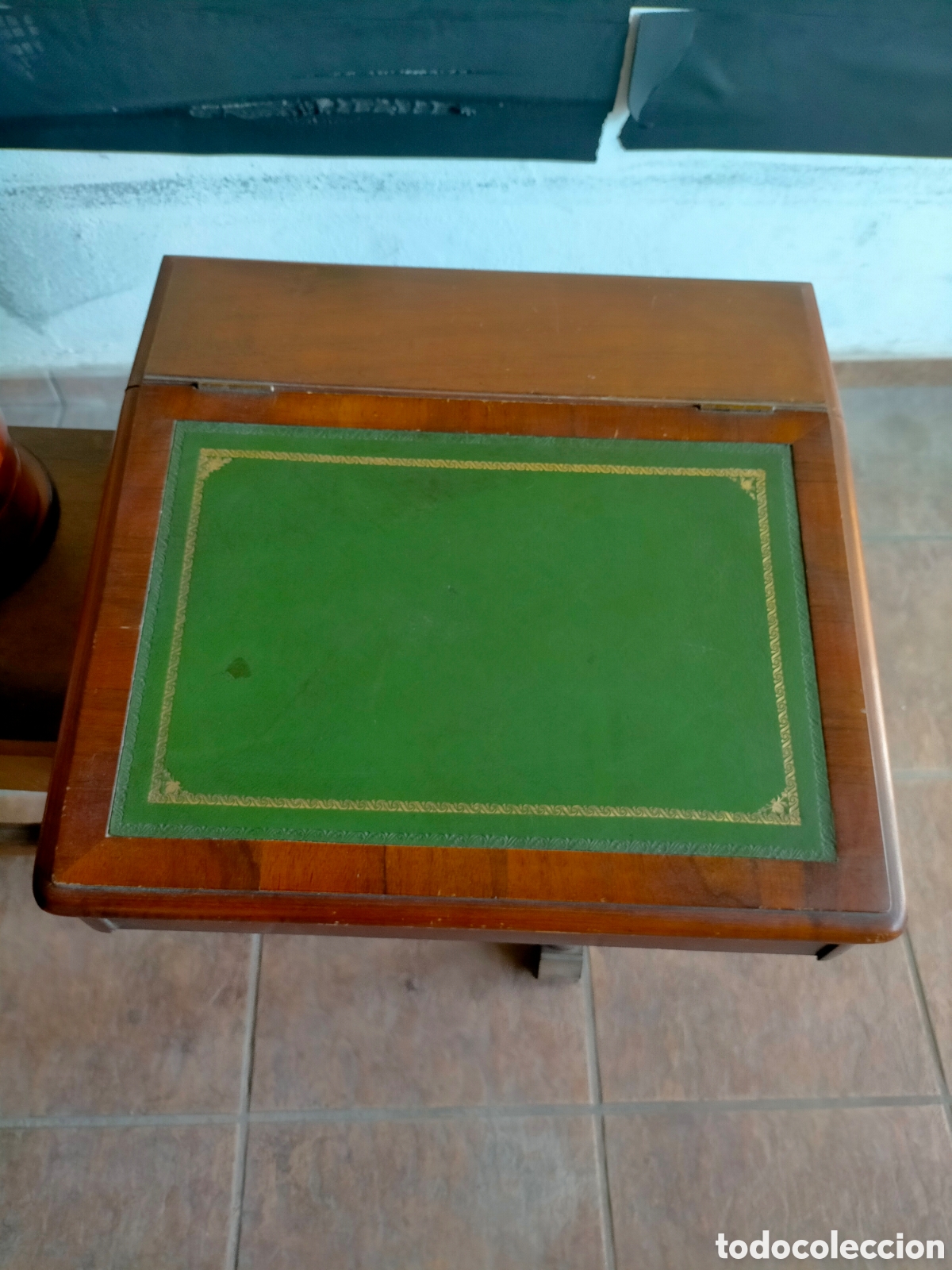 Antig&uuml;edades: ANTIGUO MUEBLE COSTURERO MADERA O ESCRITORIO DE VIAJE JJ
