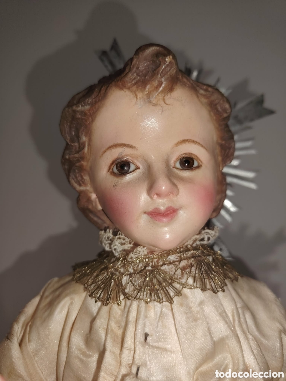 Antig&uuml;edades: Cap i pota ni&ntilde;o Jes&uacute;s de Praga . Siglo XIX
