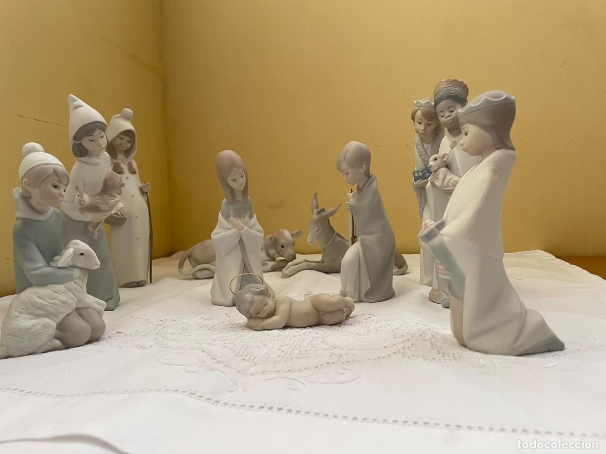 Antig&uuml;edades: ESPECTACULAR Y EXCLUSIVO BEL&Eacute;N COMPLETO DE LLADR&Oacute; (Mate) 11 PIEZAS)
