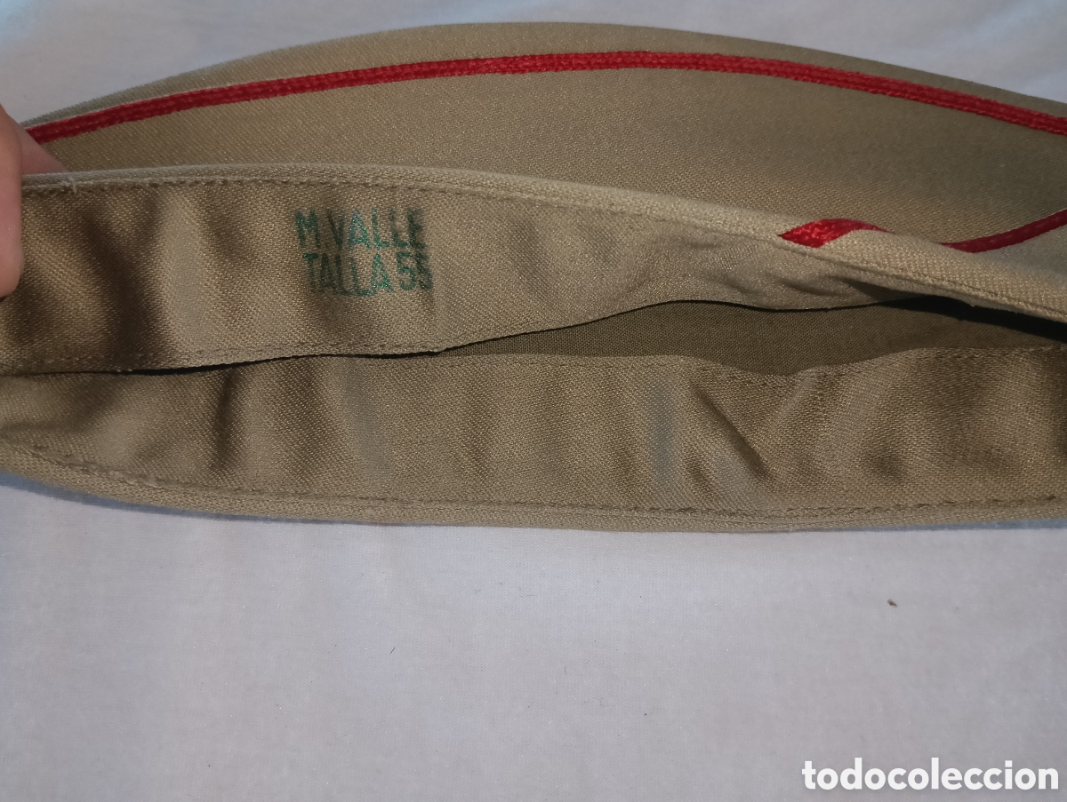 Antig&uuml;edades: Gorra cuartelera ejercito espa&ntilde;ol de tierra - Foto 2