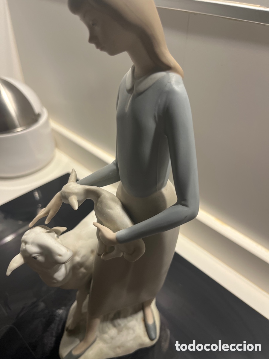 Antig&uuml;edades: PASTORA PORCELANA LLADR&Oacute; 31 Cms - Foto 2