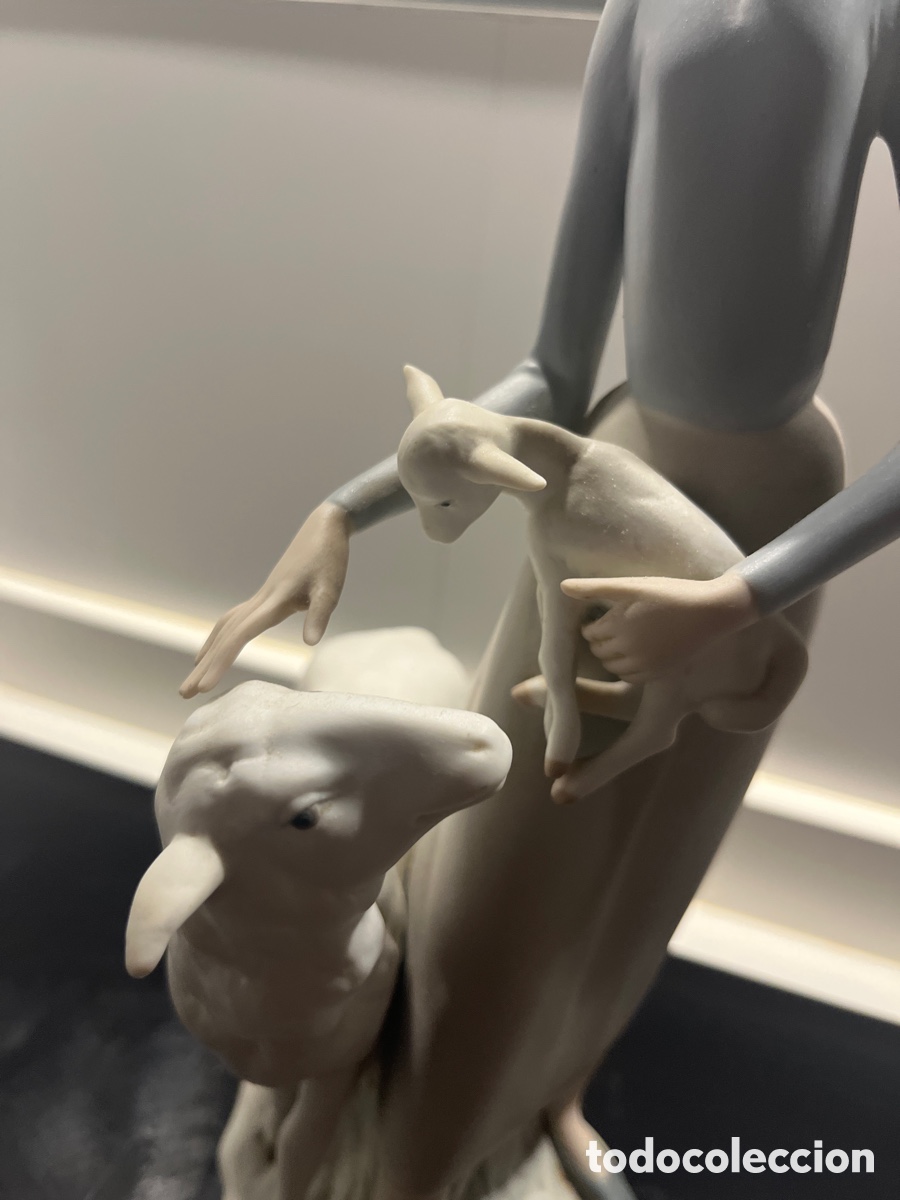 Antig&uuml;edades: PASTORA PORCELANA LLADR&Oacute; 31 Cms - Foto 4