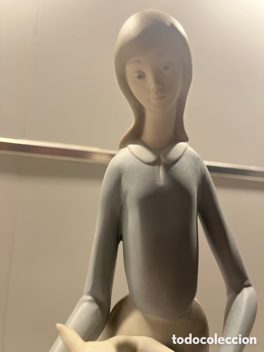 Antig&uuml;edades: PASTORA PORCELANA LLADR&Oacute; 31 Cms - Foto 5
