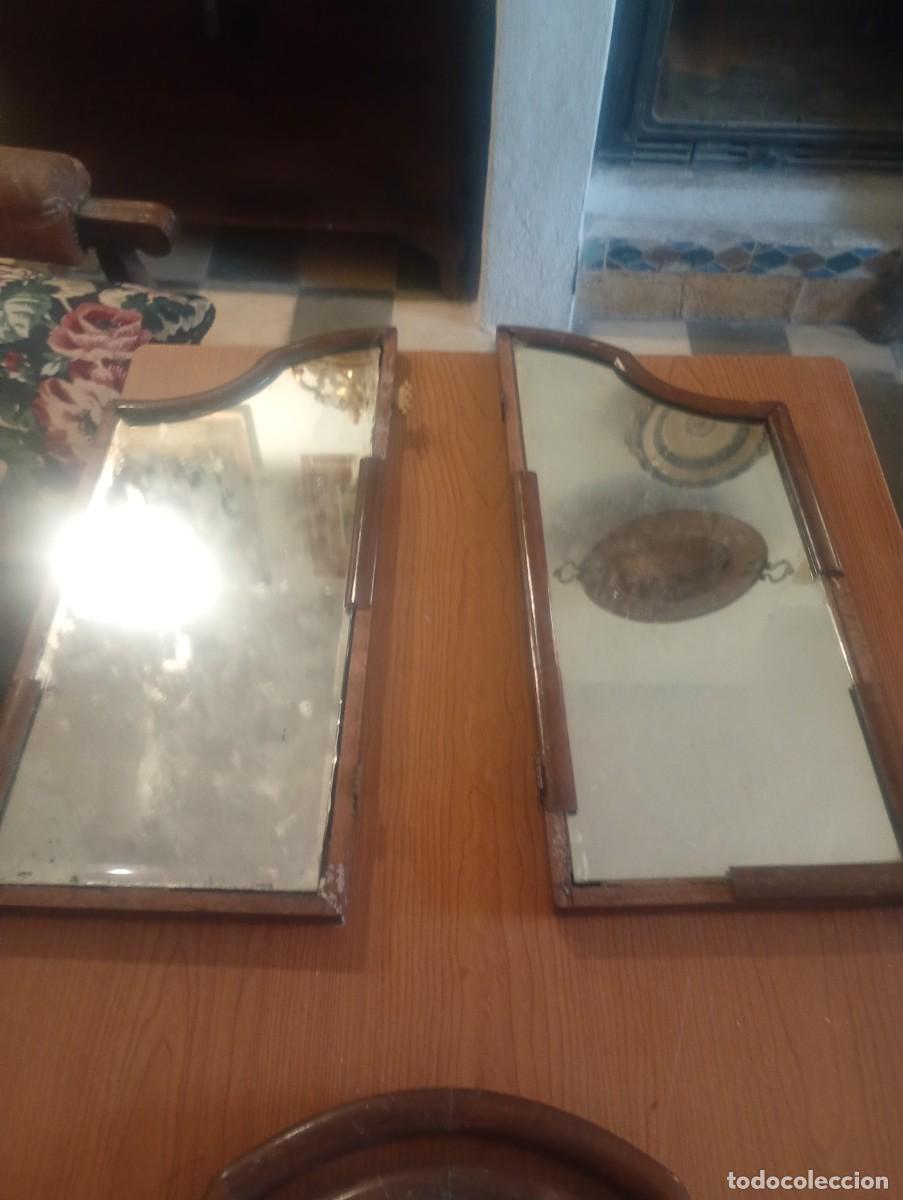Antig&uuml;edades: Espejo tr&iacute;ptico para restaurar caoba - Foto 5