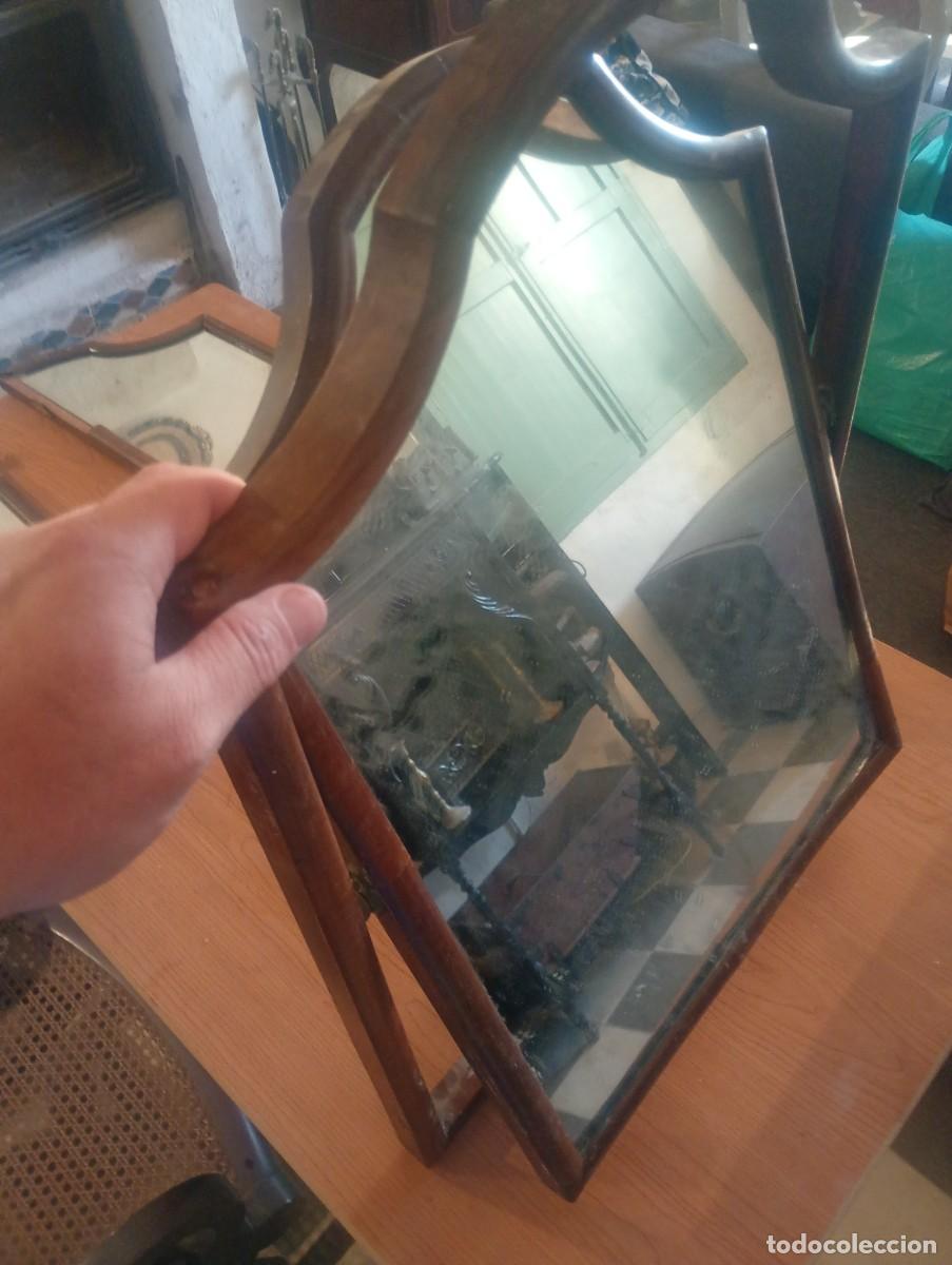 Antig&uuml;edades: Espejo tr&iacute;ptico para restaurar caoba - Foto 6