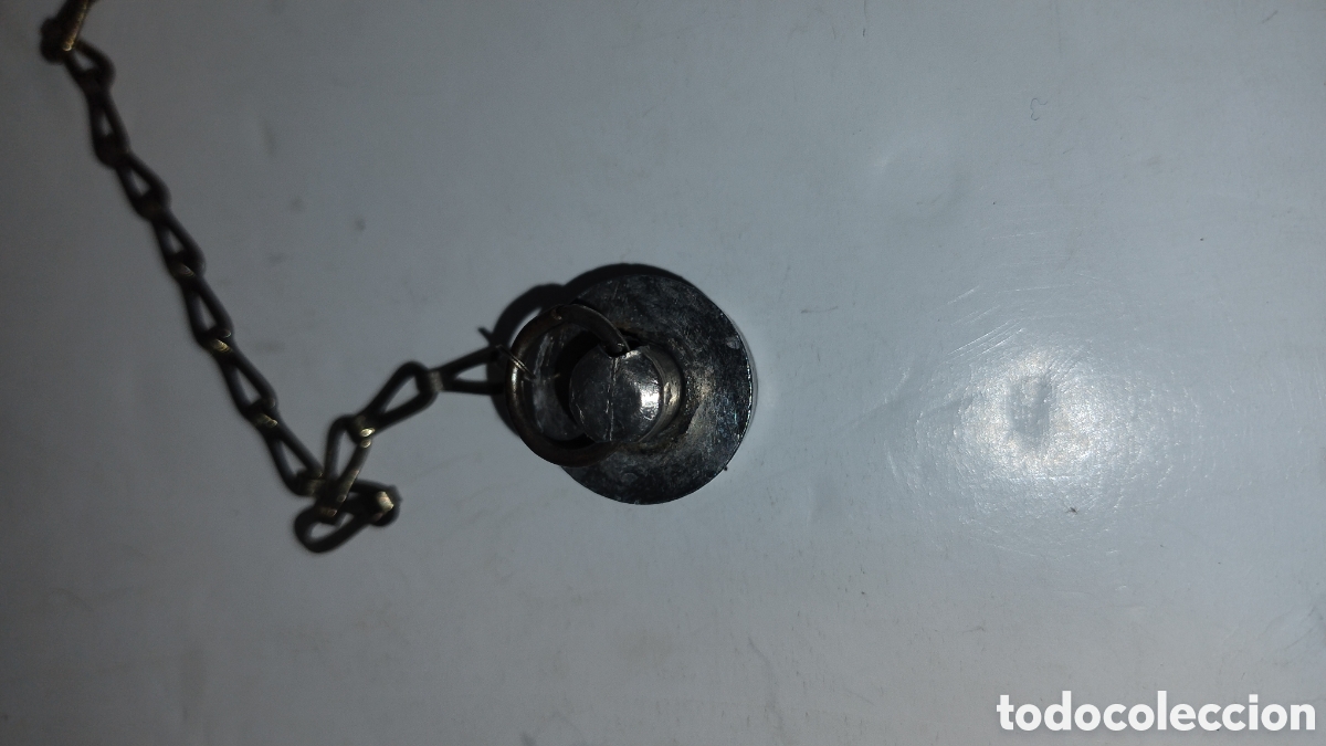 Antig&uuml;edades: Tap&oacute;n de lavabo antiguo - Foto 2