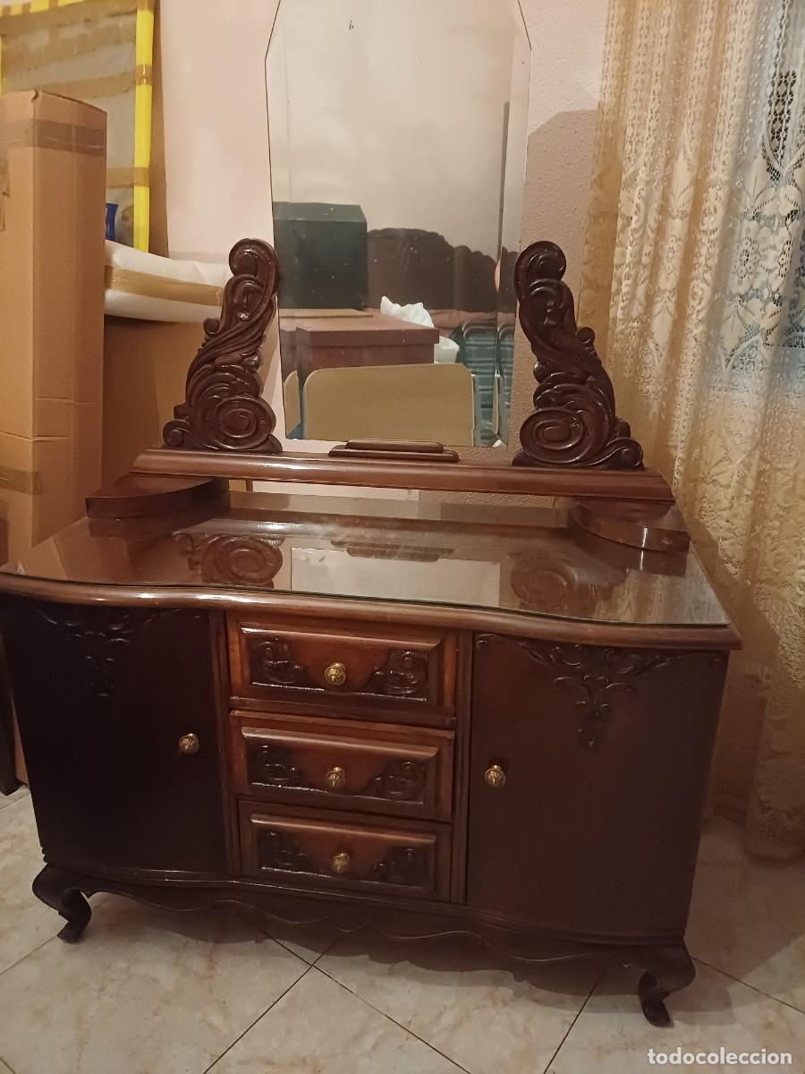 Antig&uuml;edades: TOCADOR, COMODA MADERA A&Ntilde;OS 40 - Foto 1