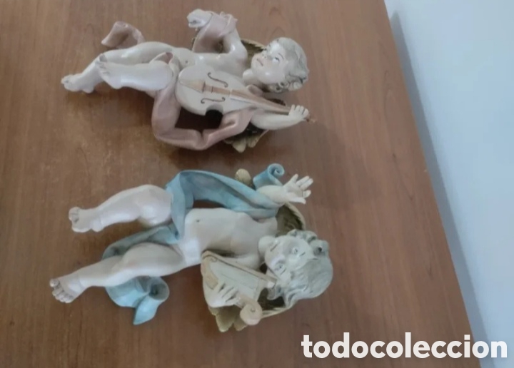 Antig&uuml;edades: Pareja &aacute;ngeles decorativos - Foto 2