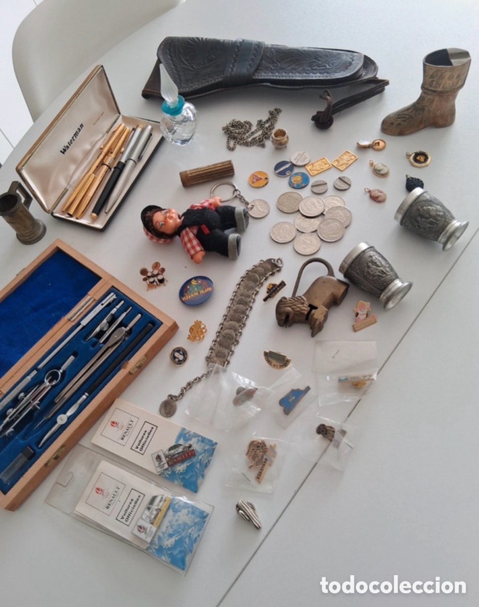 Antig&uuml;edades: Lote antig&uuml;edades, objetos colecci&oacute;n, monedas, joyer&iacute;a, etc