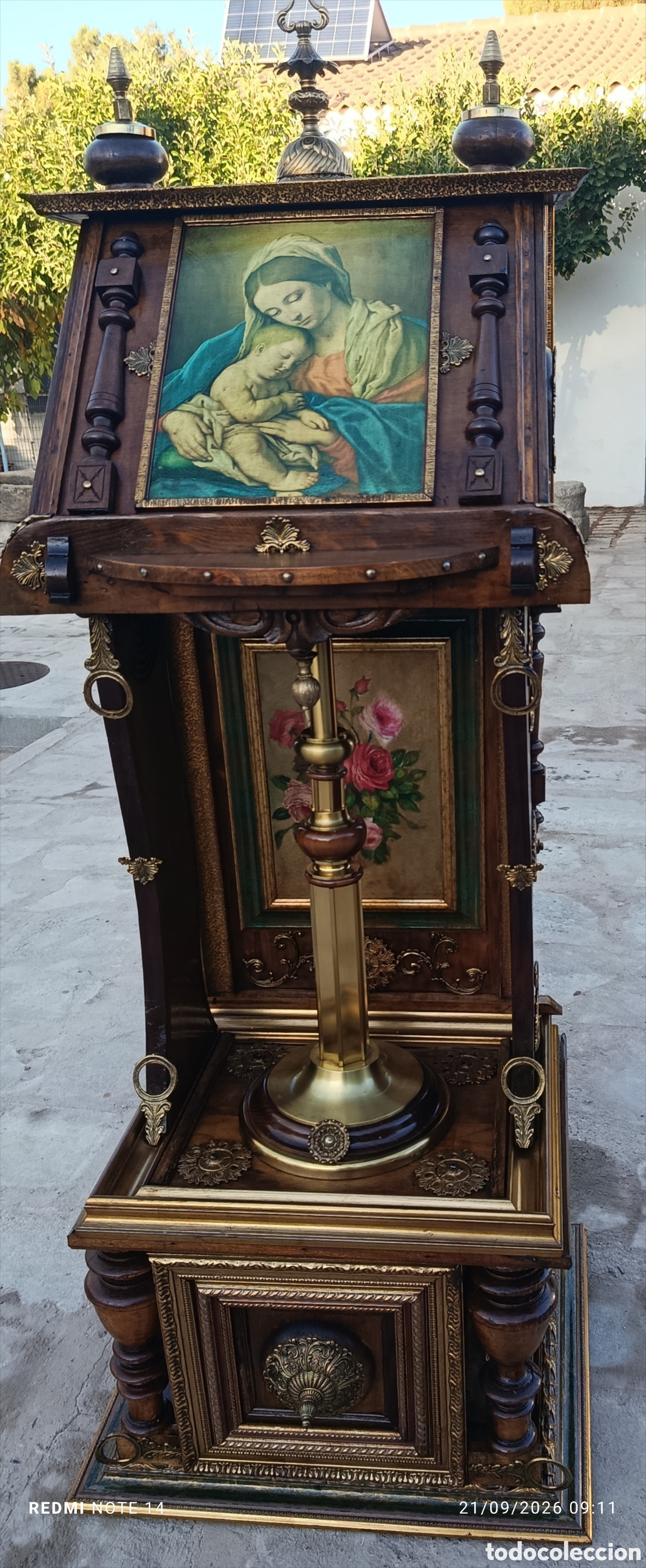 Antig&uuml;edades: Atril imperial de madera,metal y bronce - Foto 2