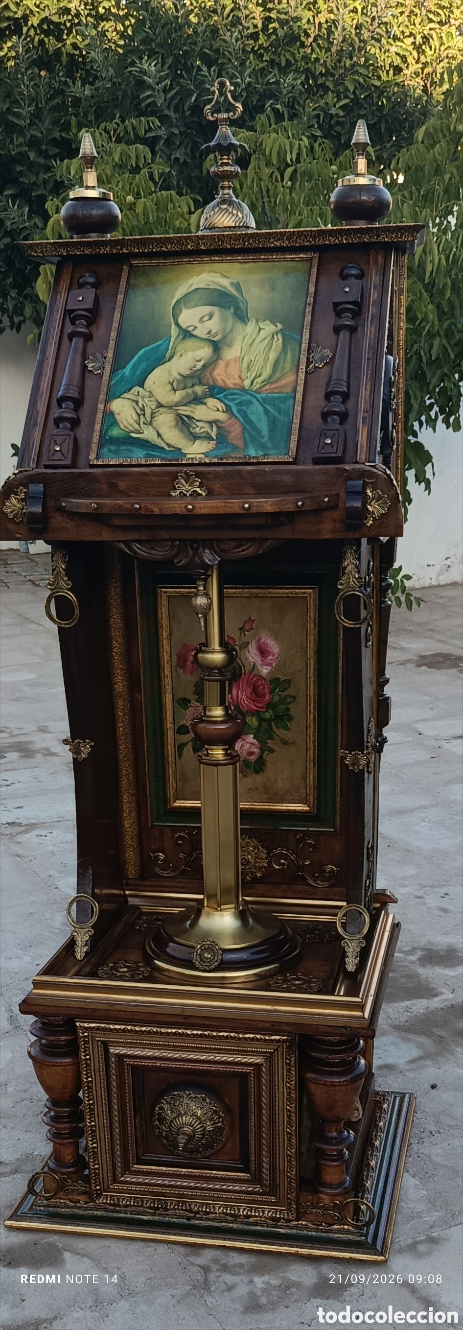 Antig&uuml;edades: Atril imperial de madera,metal y bronce - Foto 5