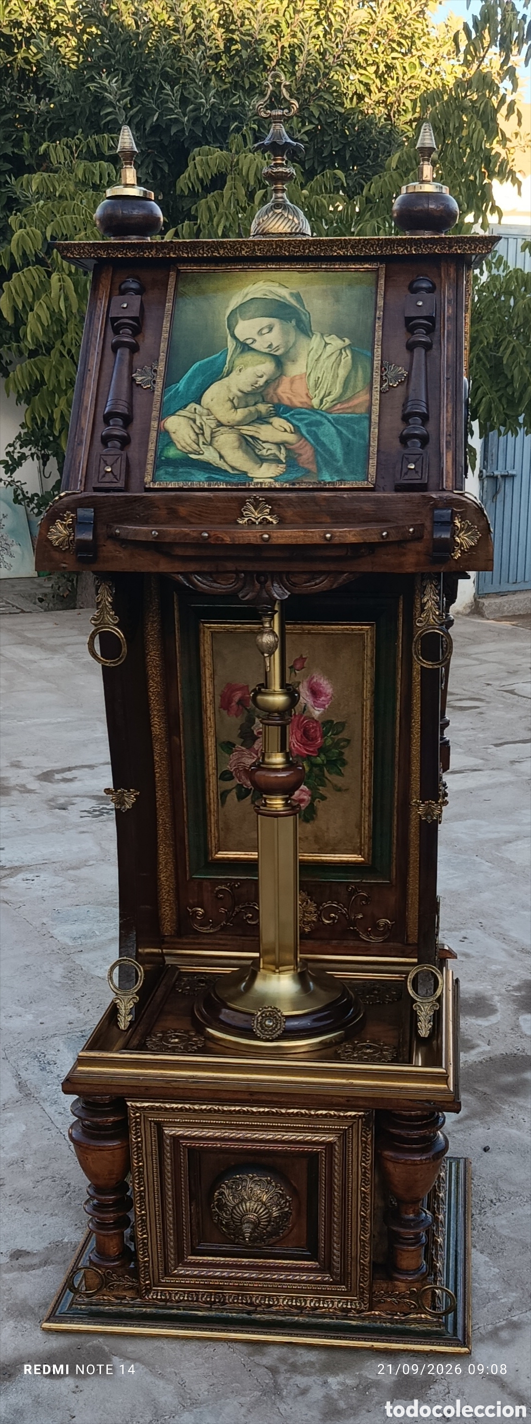Antig&uuml;edades: Atril imperial de madera,metal y bronce - Foto 8