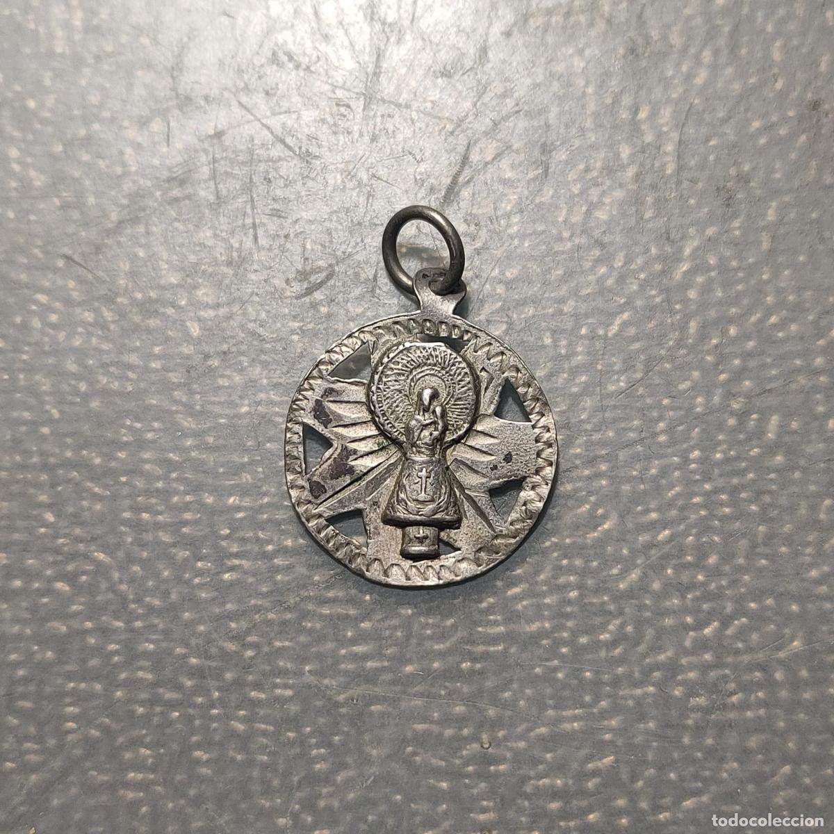 Antig&uuml;edades: MEDALLA RELIGIOSA ZARAGOZA SIGLO XIX NUESTRA SE&Ntilde;ORA DEL PILAR PLATA