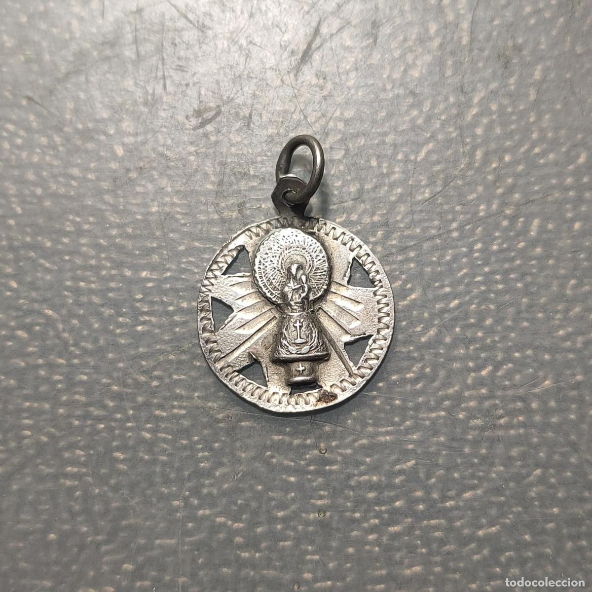 Antig&uuml;edades: MEDALLA RELIGIOSA ZARAGOZA SIGLO XIX NUESTRA SE&Ntilde;ORA DEL PILAR PLATA