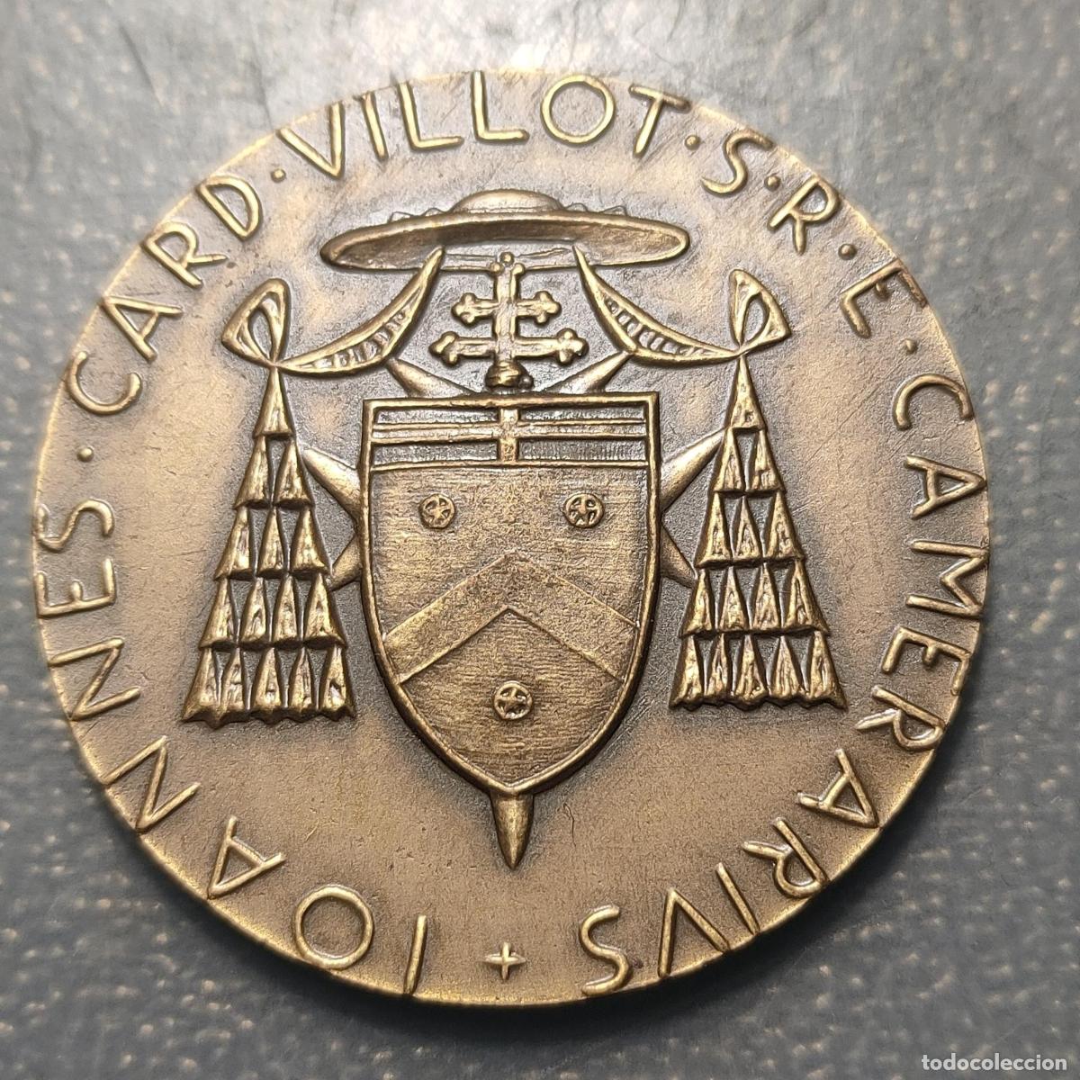 Antig&uuml;edades: MEDALLA RELIGIOSA VATICANO CARDENAL JUAN VILLOT SEDE VACANTE 1978 BRONCE