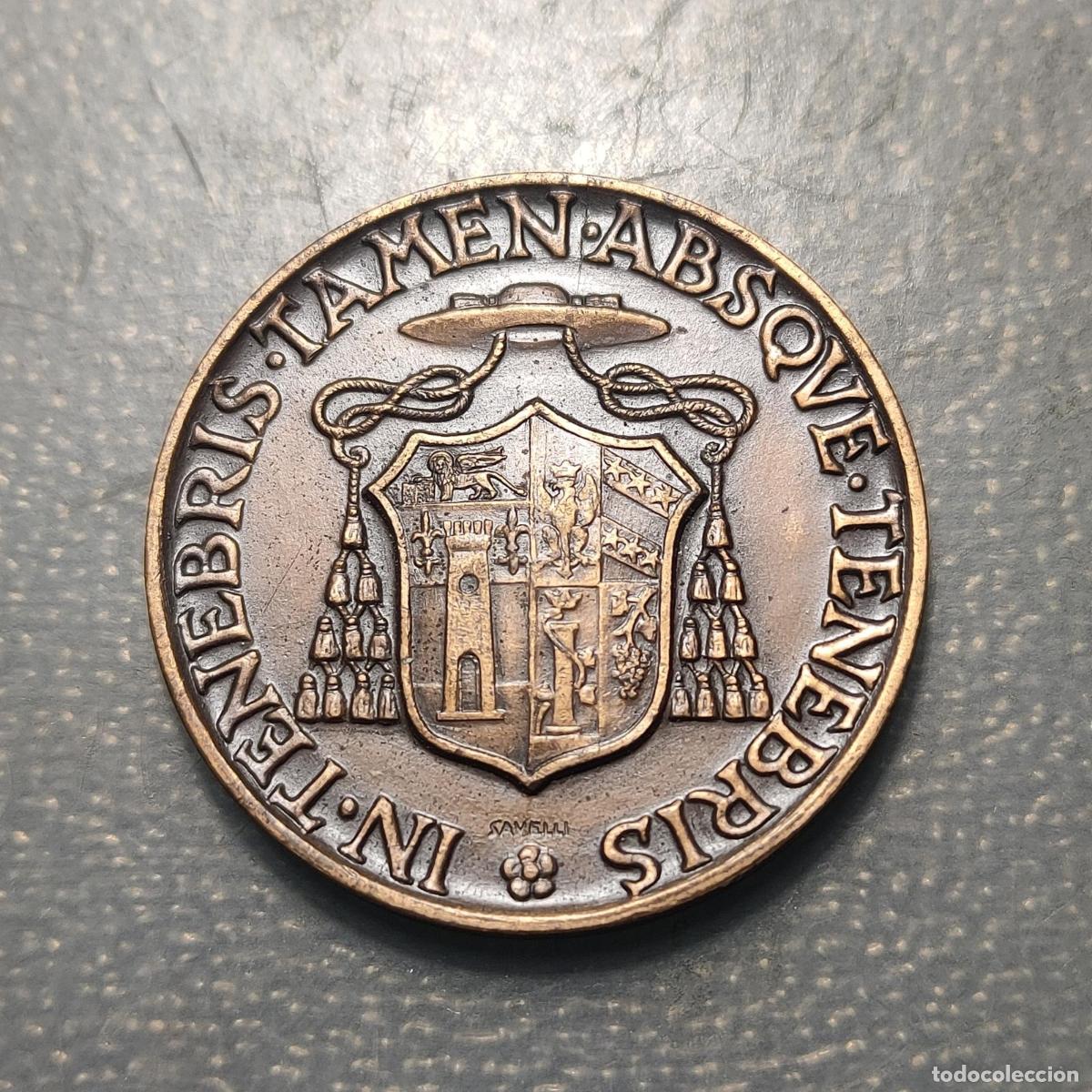 Antig&uuml;edades: MEDALLA RELIGIOSA ROMA VATICANO SEDE VACANTE 1963 ESCUDO DE CALLORI DI VIGNALE