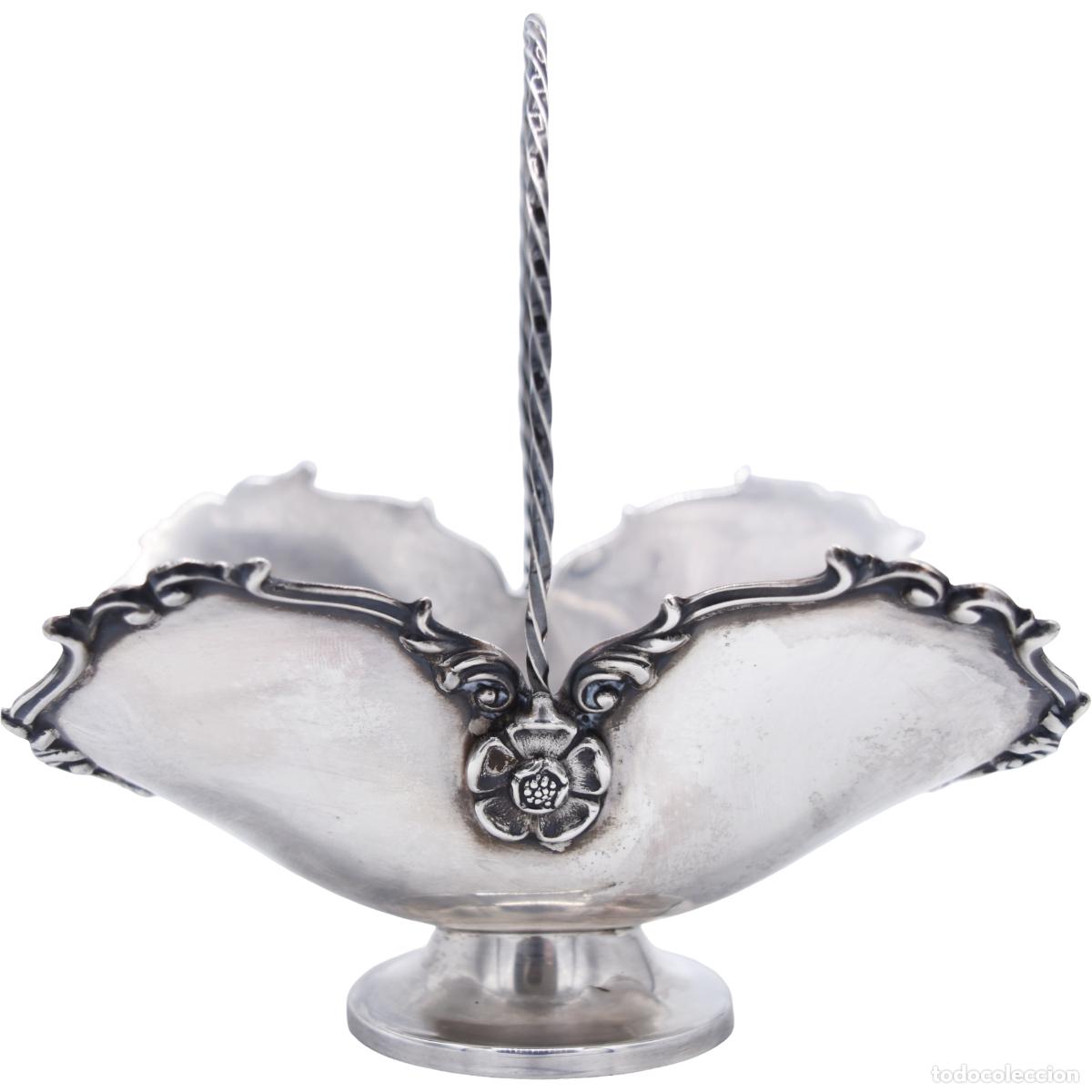 Antig&uuml;edades: Cesta bombonera de plata .925 &rdquo;Camusso&rdquo;