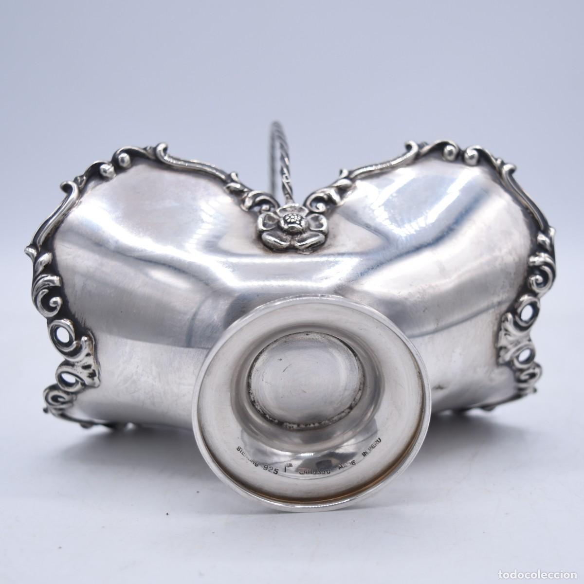 Antig&uuml;edades: Cesta bombonera de plata .925 &rdquo;Camusso&rdquo; - Foto 6