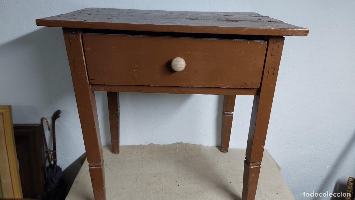 Antig&uuml;edades: Antigua mesa tocinera de madera cocina