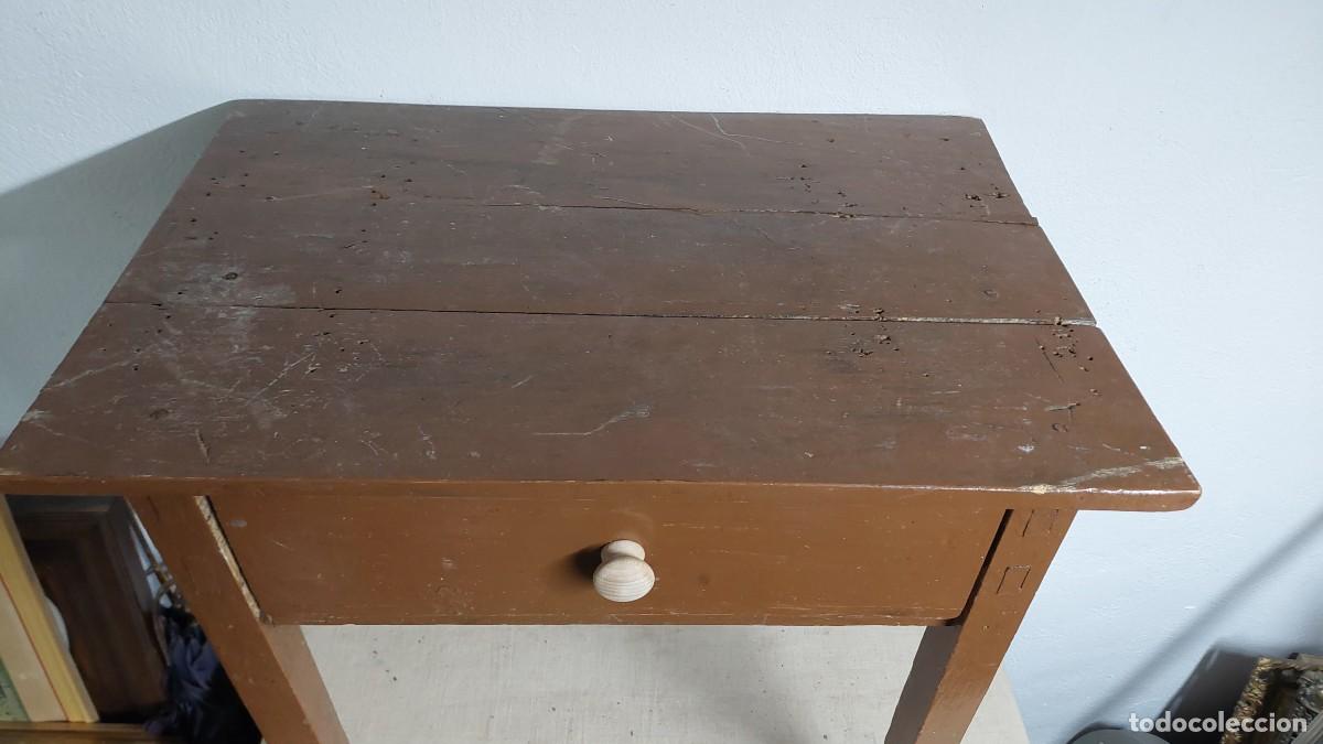 Antig&uuml;edades: Antigua mesa tocinera de madera cocina - Foto 2