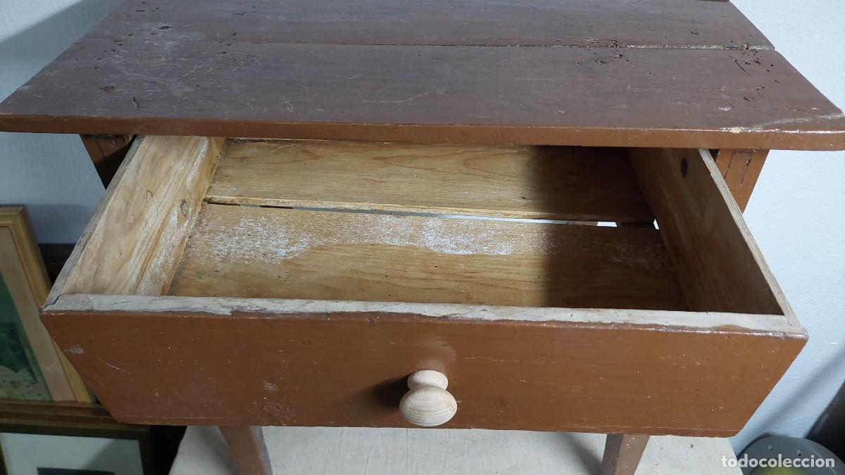 Antig&uuml;edades: Antigua mesa tocinera de madera cocina - Foto 3