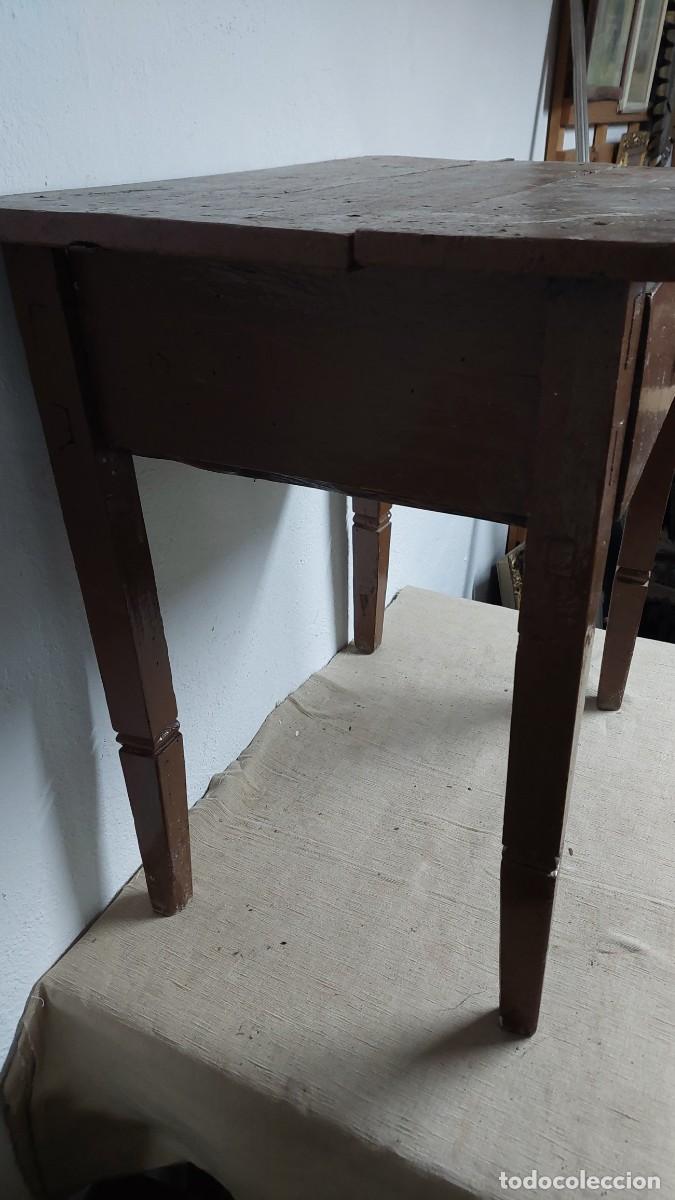 Antig&uuml;edades: Antigua mesa tocinera de madera cocina - Foto 4