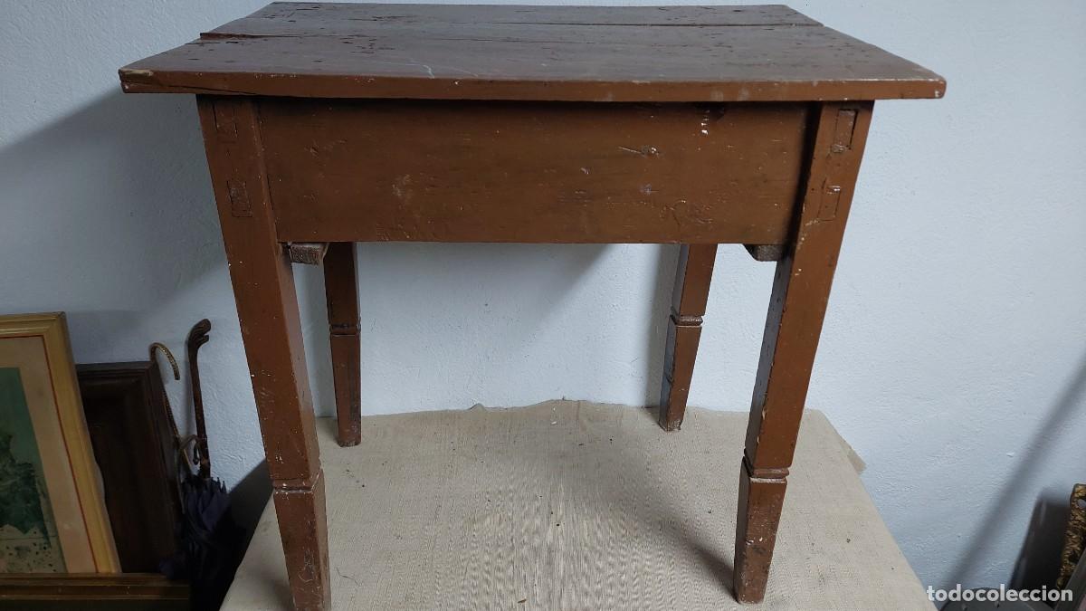Antig&uuml;edades: Antigua mesa tocinera de madera cocina - Foto 6